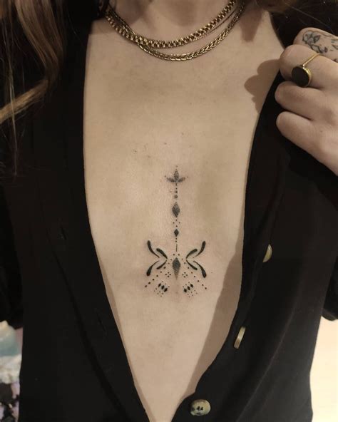 small tattoos between breast|63 Best between breast tattoos ideas in 2024